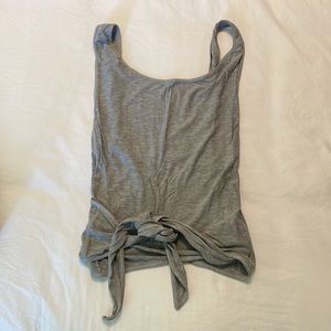 Lululemon Gray wrap crop top